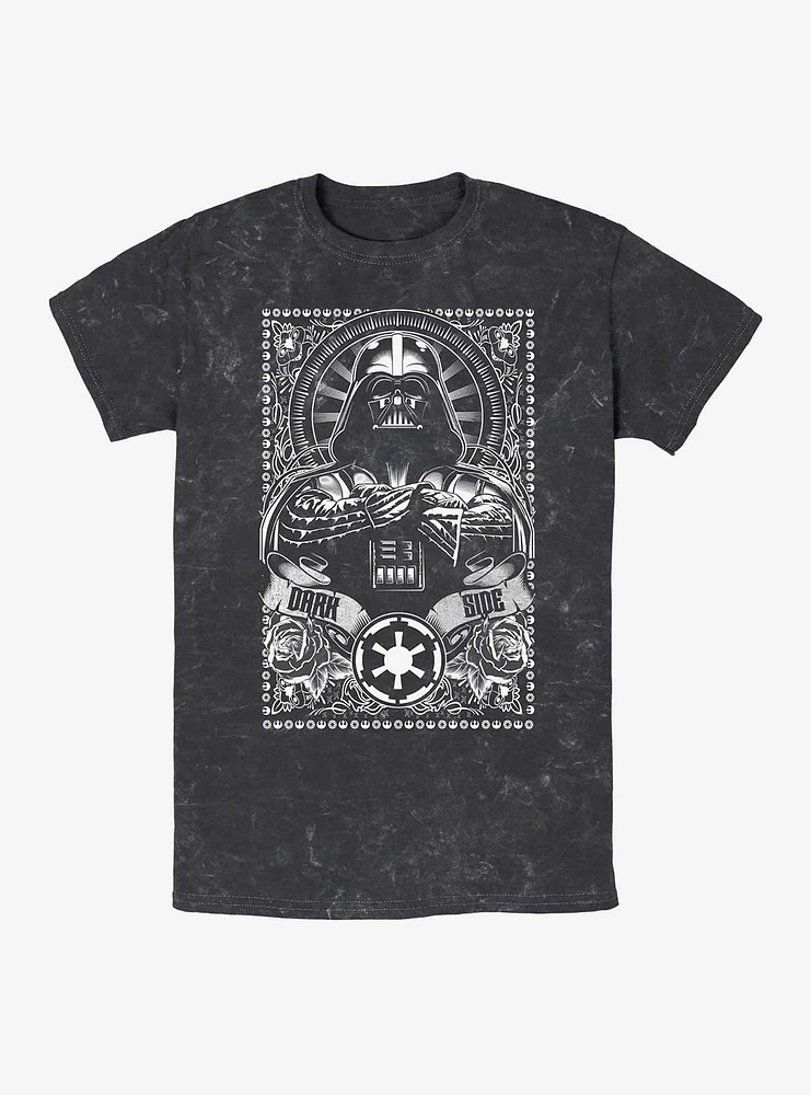 Star Wars Vader Dark Side Mineral Wash T-Shirt