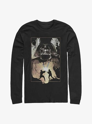 Star Wars Vader Raw Battle Long-Sleeve T-Shirt