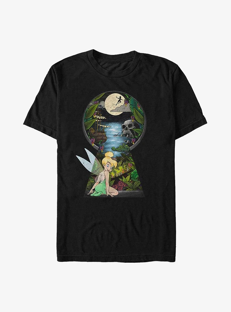 Disney Tinker Bell Keyhole To Neverland T-Shirt