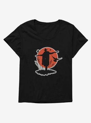 Jeepers Creepers Scarecrow Moon Womens T-Shirt Plus