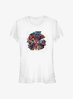 Marvel Spider-Man 60th Anniversary Spidey Web Girls T-Shirt