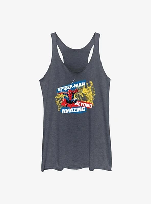 Marvel Spider-Man 60th Anniversary City Swing Girls Tank