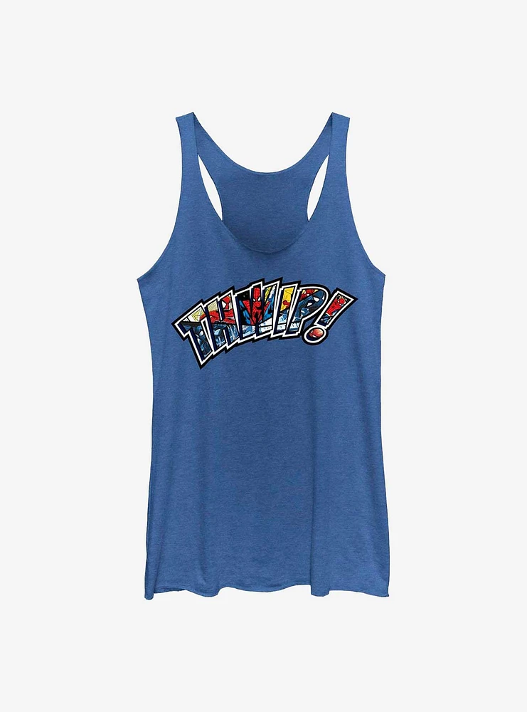 Marvel Spider-Man 60th Anniversary Thwip Spidey Panels Girls Tank