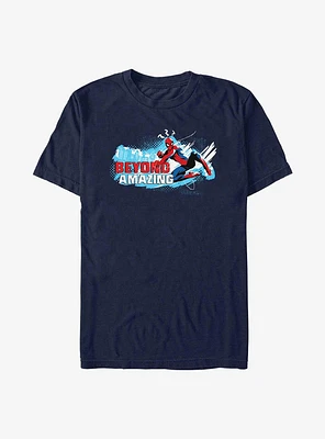 Marvel Spider-Man 60th Anniversary Beyond Amazing Swing Pose T-Shirt