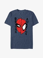 Marvel Spider-Man 60th Anniversary Beyond Amazing Mask Warp T-Shirt