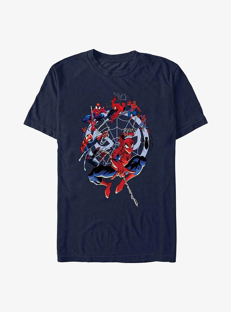 Marvel Spider-Man 60th Anniversary Spidey Web Evolution T-Shirt