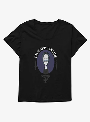 Addams Family Movie I'm Happy Inside Girls T-Shirt Plus
