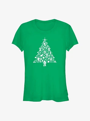Marvel Guardians of the Galaxy Holiday Special Tree Girls T-Shirt