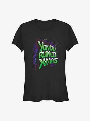 Marvel Guardians of the Galaxy Holiday Special Yondu Ruined Christmas Girls T-Shirt