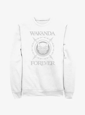 Marvel Black Panther: Wakanda Forever Crossed Spears Logo Sweatshirt
