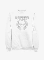 Marvel Black Panther: Wakanda Forever Badge Logo Sweatshirt