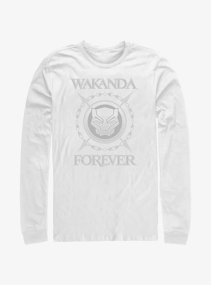 Marvel Black Panther: Wakanda Forever Crossed Spears Logo Long-Sleeve T-Shirt