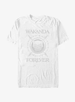 Marvel Black Panther: Wakanda Forever Crossed Spears Logo T-Shirt