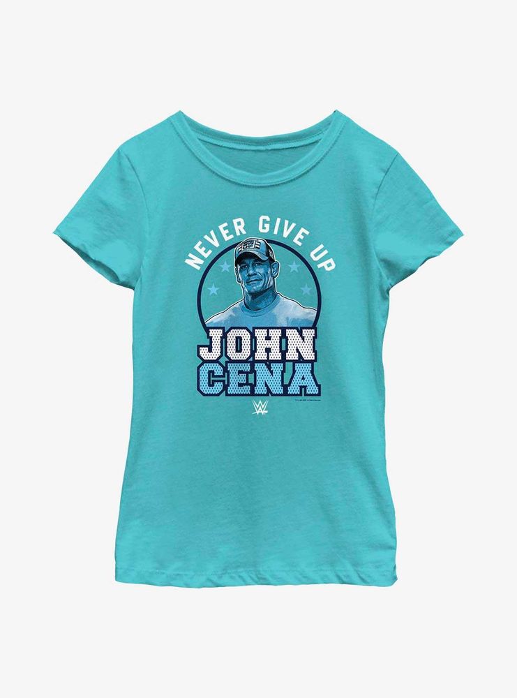 WWE John Cena Never Give Up Youth Girls T-Shirt