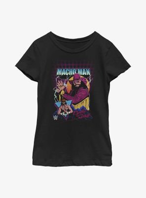 WWE Macho Man Randy Savage Retro Youth Girls T-Shirt