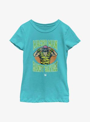 WWE Macho Man Randy Savage Retro IconYouth Girls T-Shirt