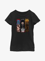 WWE Rey Mysterio, Roman Reigns & Bobby Lashley Youth Girls T-Shirt