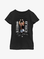 WWE Stone Cold Steve Austin Signature Photo Youth Girls T-Shirt