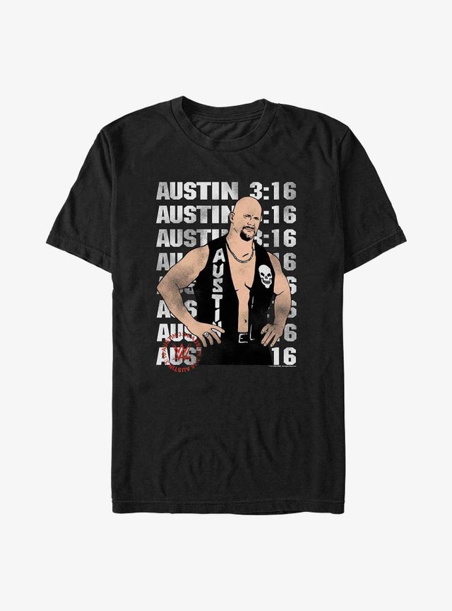 WWE Austin 3:16 Big & Tall T-Shirt - BLACK