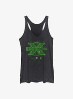 WWE D-Generation X Green Logo Womens Tank Top