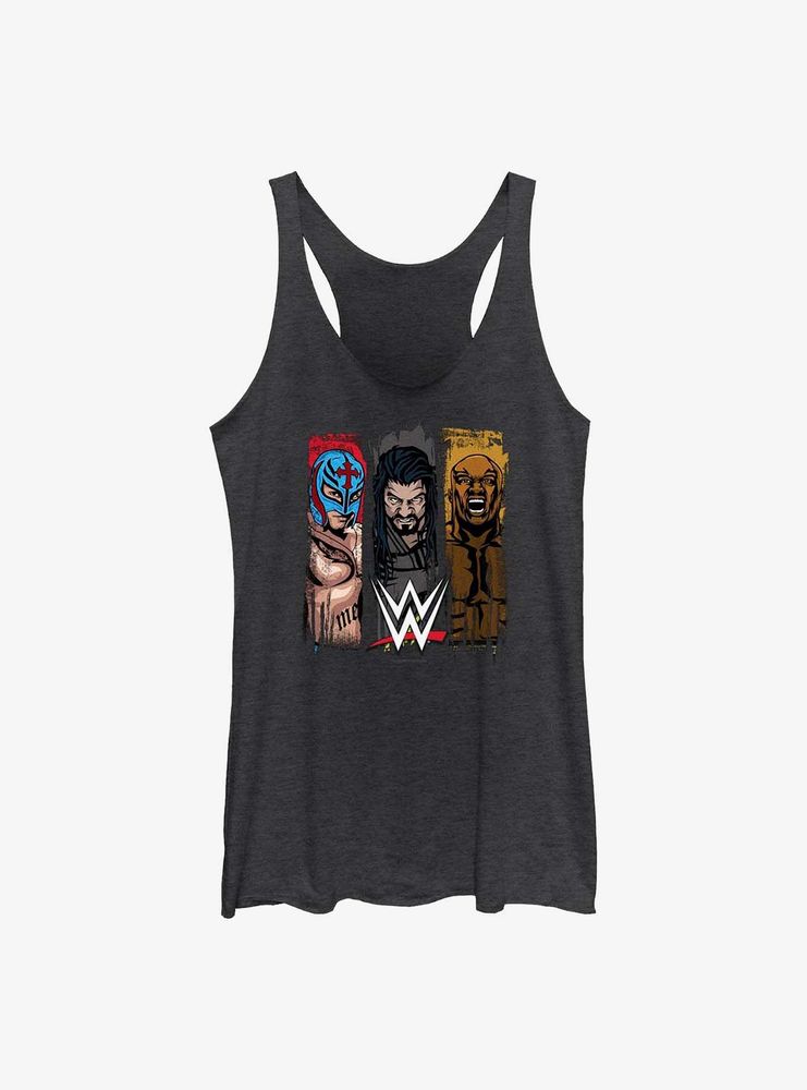 WWE Rey Mysterio, Roman Reigns & Bobby Lashley Womens Tank Top