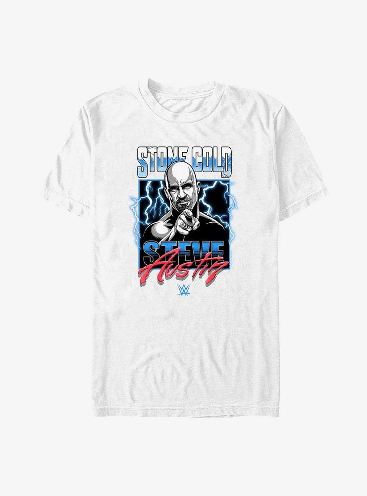 WWE Stone Cold Steve Austin Lightning T-Shirt