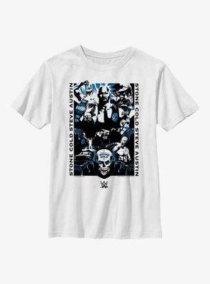 WWE Stone Cold Steve Austin Collage Youth T-Shirt