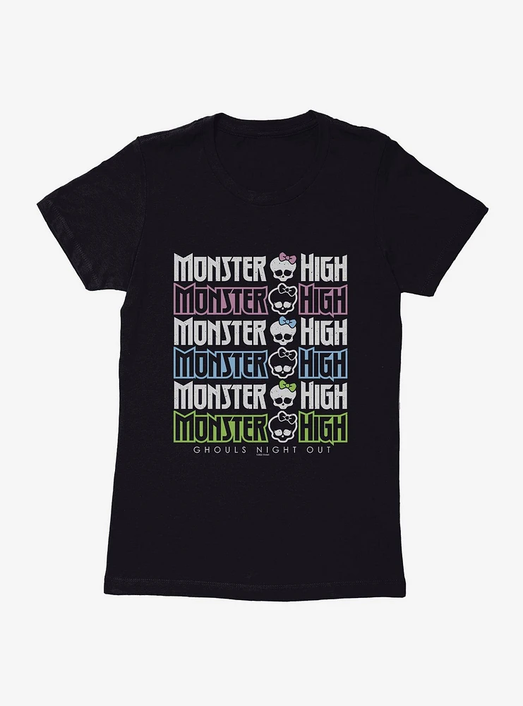 Monster High Ghouls Night Out Womens T-Shirt