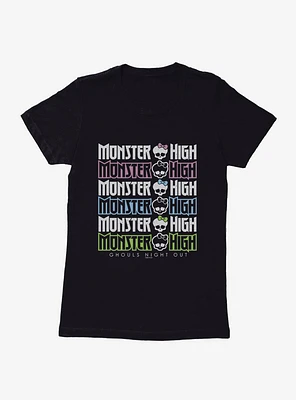 Monster High Ghouls Night Out Womens T-Shirt