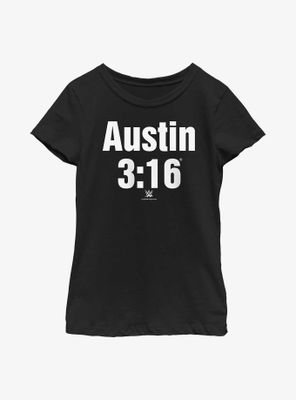 WWE Stone Cold Steve Austin 3:16 Classic Logo Youth Girls T-Shirt