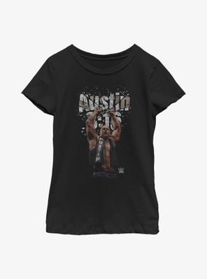 WWE Stone Cold Steve Austin 3:16 Shattered Photo Youth Girls T-Shirt
