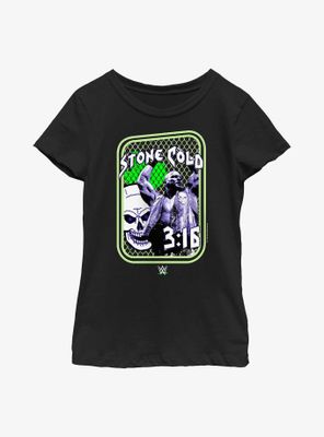 WWE Stone Cold Steve Austin Steel Cage Youth Girls T-Shirt