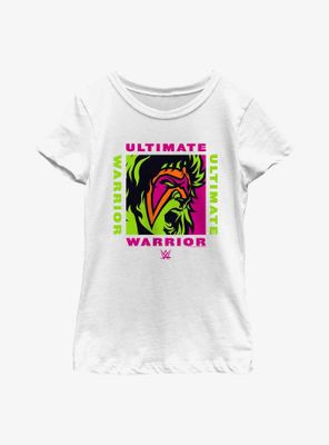 WWE Ultimate Warrior Neon Face  Youth Girls T-Shirt