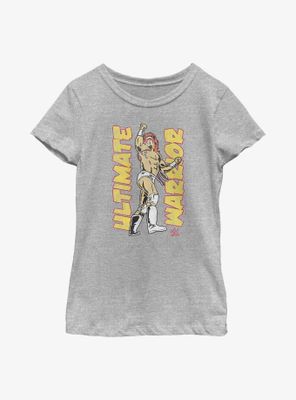 WWE Ultimate Warrior Retro Portrait Youth Girls T-Shirt