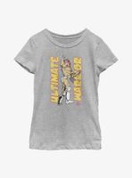 WWE Ultimate Warrior Retro Portrait Youth Girls T-Shirt