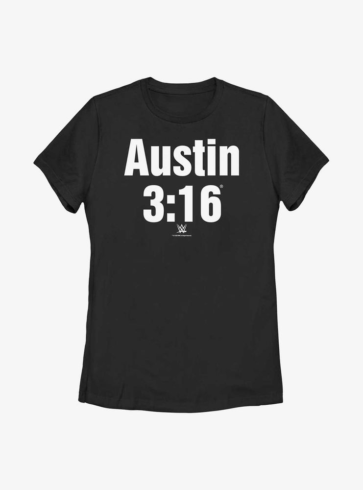 WWE Stone Cold Steve Austin 3:16 Classic Logo Womens T-Shirt