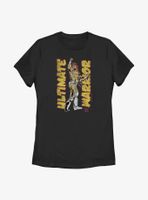 WWE Ultimate Warrior Retro Portrait Womens T-Shirt