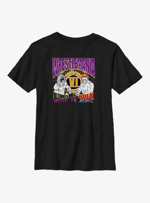 WWE Wrestlemania 6 Ultimate Warrior Vs. Hulk Hogan RetroYouth T-Shirt