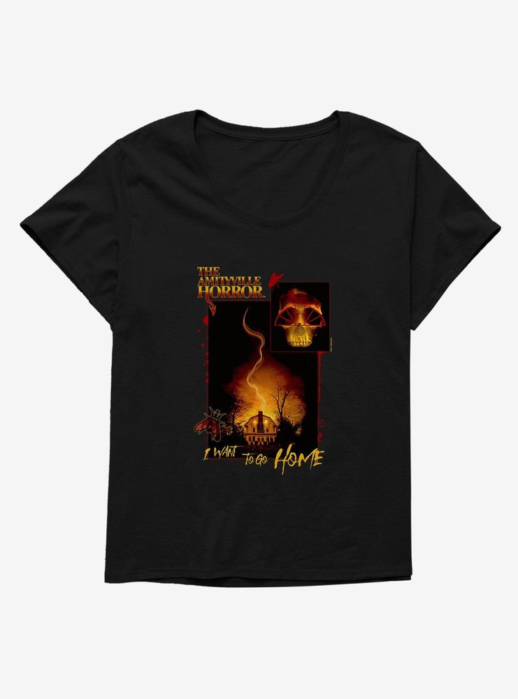 The Amityville Horror I Want To Go Home Womens T-Shirt Plus