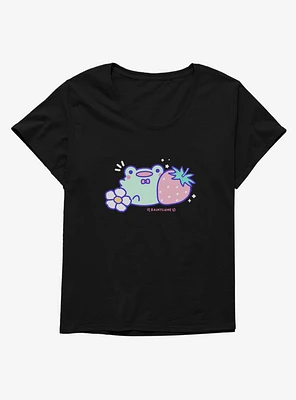 Rainylune Friend The Frog Strawberry Girls T-Shirt Plus