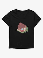 Rainylune Sprout The Frog Clock Girls T-Shirt Plus