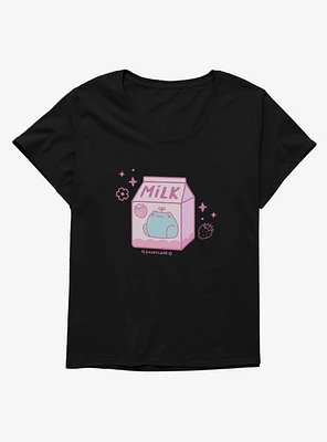 Rainylune Sprout The Frog Strawberry Milk Girls T-Shirt Plus