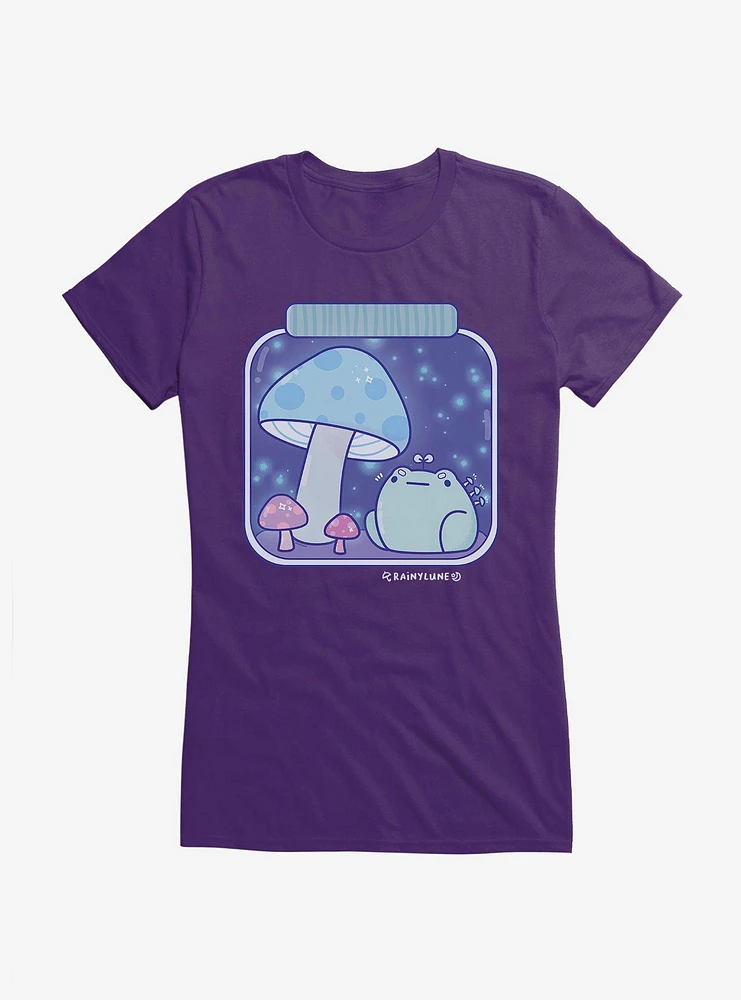 Rainylune Sprout The Frog Mushroom Jar Girls T-Shirt