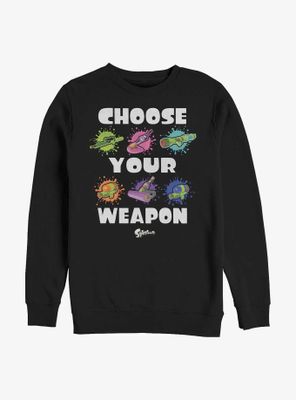 Nintendo Splatoon Choose Your Weapons Sweatshirt