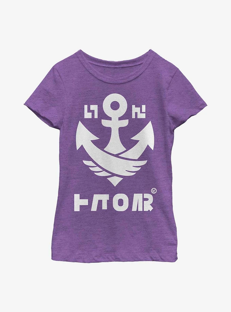 Nintendo Splatoon Splat Badge Anchor Youth Girls T-Shirt