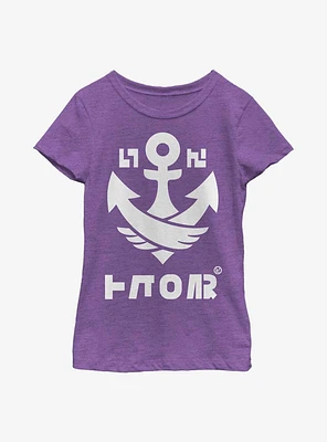 Nintendo Splatoon Splat Badge Anchor Youth Girls T-Shirt