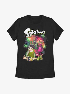 Nintendo Splatoon Inklings and Jellyfish Party Womens T-Shirt