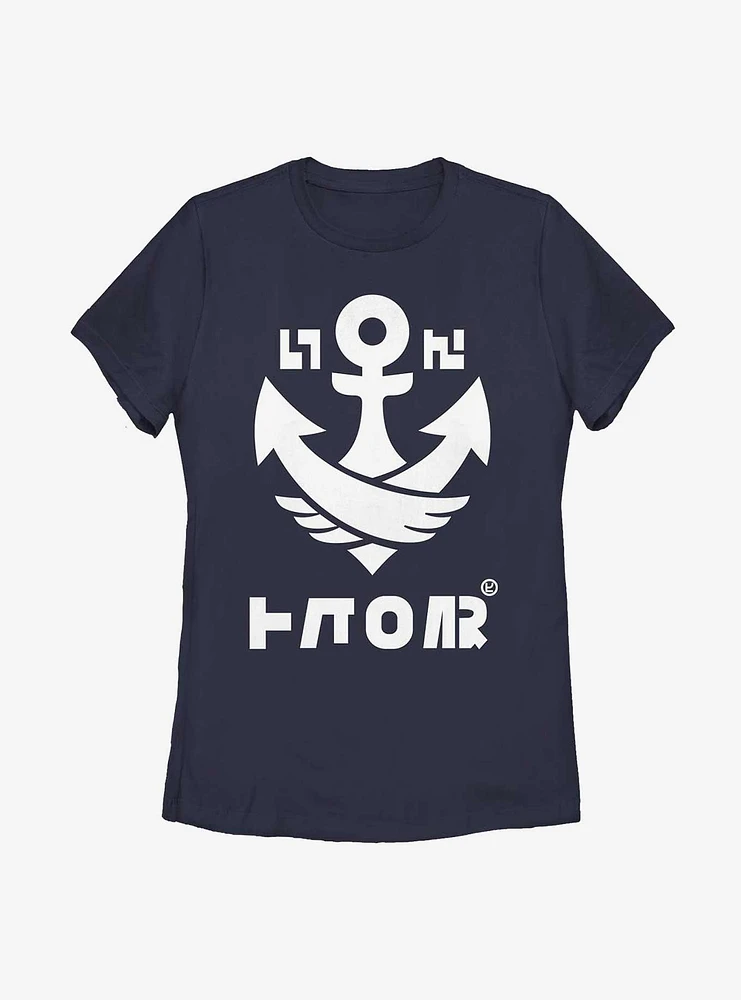 Nintendo Splatoon Splat Badge Anchor Womens T-Shirt