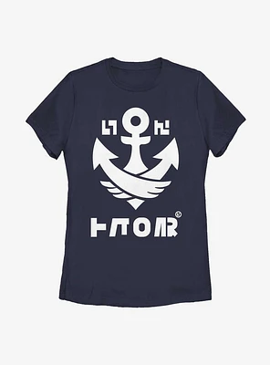 Nintendo Splatoon Splat Badge Anchor Womens T-Shirt