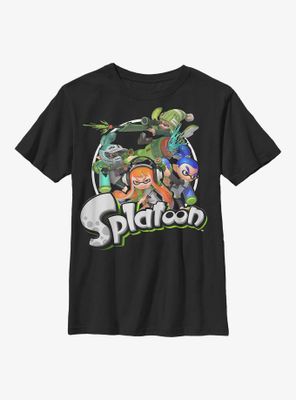 Nintendo Splatoon Character Collage Youth T-Shirt